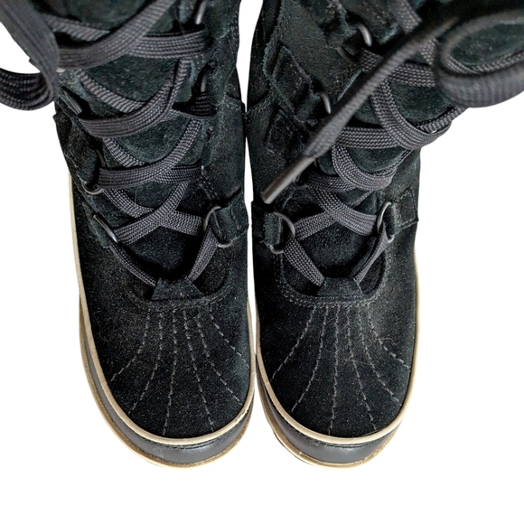 Sorel Tivoli Tall Black Suede Boots Size 6 - Picture 5 of 11